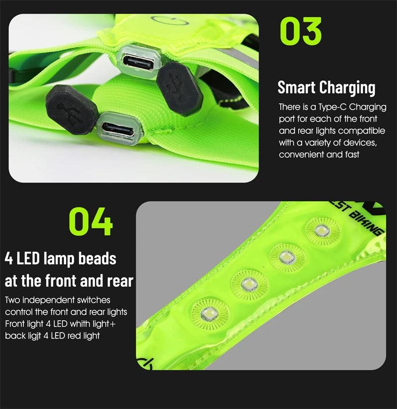 Sport Reflective LED Vest