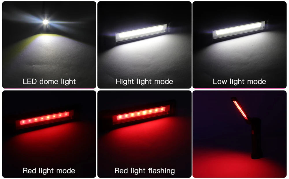 Portable COB LED Flashlight