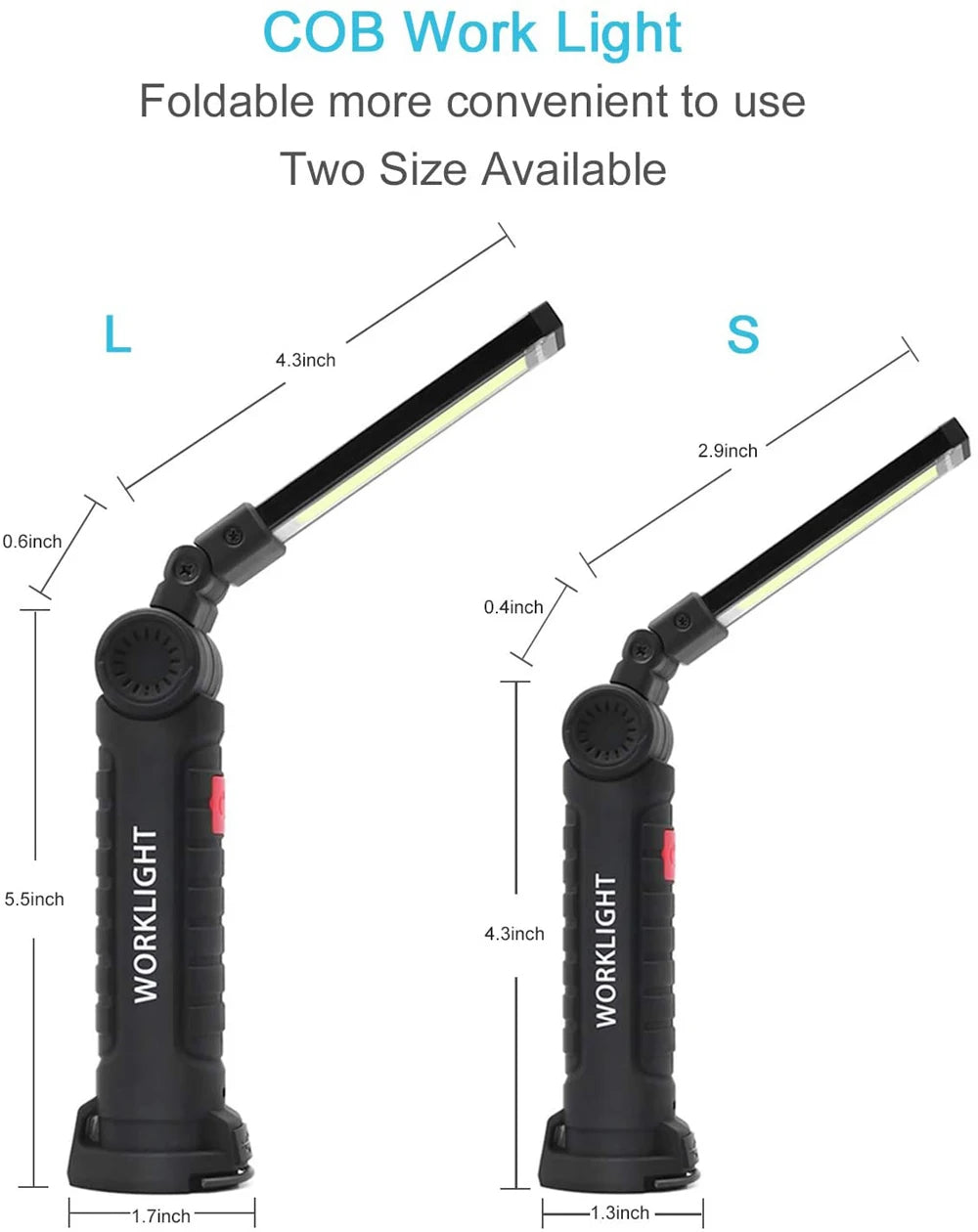 Portable COB LED Flashlight